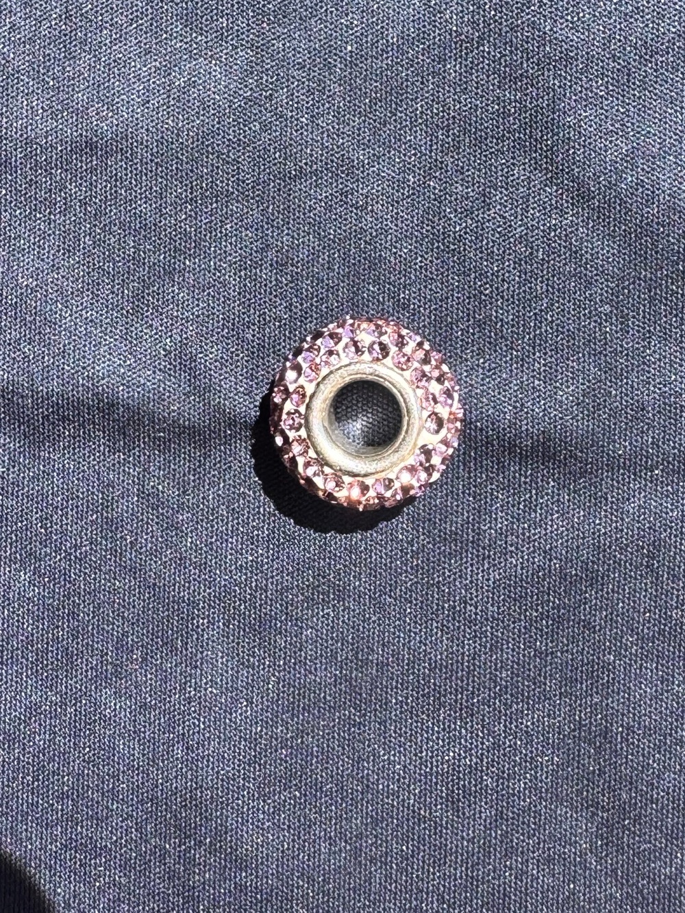 Pink Pave Charm for Bracelet